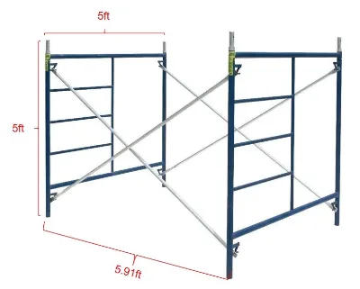 Galvanized Frame Q235 Steel Mason Scaffolding Walk Through Couplers