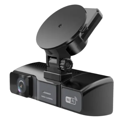 Hotsale 3 Channel Dash Cam 4K+1080P+1080P Front Inside Rear Three Way Triple Car Dash Camera IR Night Vision 24 Hours Parking Mode