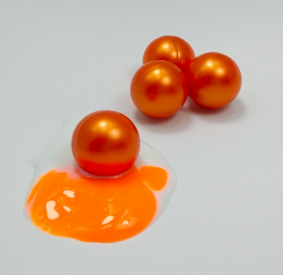 0.68" Rubber Ball Reusable Orange Paintball Balls