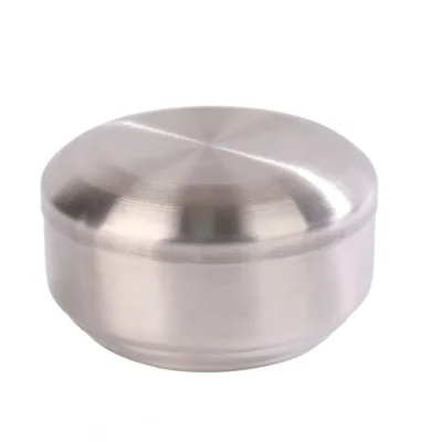 Premium Modern Polished Eco-Friendly Stainless Steel Bowl Lid Food Grade Sealed Storage Rice Soup Side Dish Catering Supply