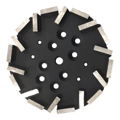 CHENGHO Hot Sale 250mm Diamond Bonded Angle Grinding Wheel 20 Segments 10mm Height Concrete Terrazzo Prep 6-100# Grit Long Life