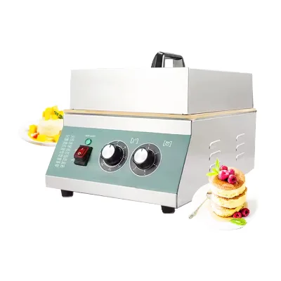 Commercial Electric Souffle Maker Machine with Smart Temperature Control Digital Display Flat Bottom Cake Baking Equipment
