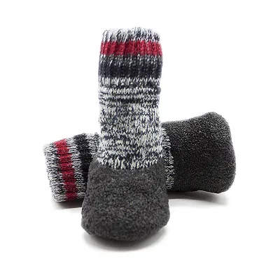 JXANRY Pet Autumn and Winter Wool Circle Thickened Warm Pet Waterproof Shoes and Socks Non-Slip and Anti-dirty Dog Cotton Shoes