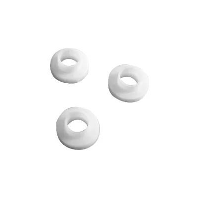 Flexible Black White PVC Injection Molded Flange Bushing Sleeve Plastic Washer for Hole Protection Custom Nylon Shoulder Washer