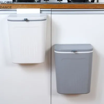 Hot Sale PP Storage Bucket Wall Mounted Sink Cabinet Door Trash Can for Bathroom Kitchen Use