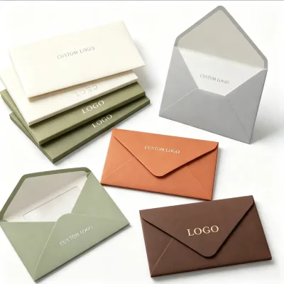 High-End Customizable Logo Mailing Bags Special Paper Envelopes for Holiday Gift Cards Jewelry Greeting Cards