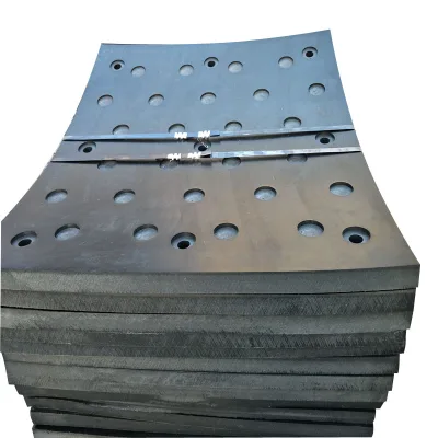 Durable Customizable High Manganese Steel Ball Mill Liner Plate Brand New Cement Mill Liners for Cement Industry