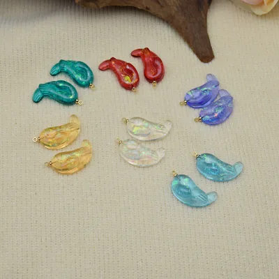 Personalized Resin Jewelry Accessories Colorful Swan Transparent Hanging Ring Accessories DIY Handmade Jewelry Accessories