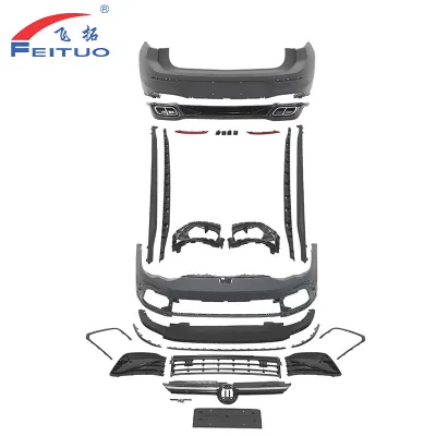 Front Rear Bumper Side Skirt Grille Diffuser Exhaust Trim Tuning Parts Body Kit for VW Golf MK8 to R-Line