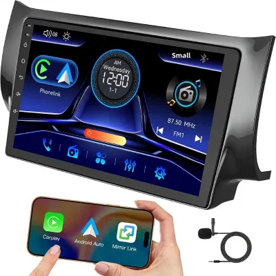 New Upgrade 10.1 Inch Touchscreen Car Radio for 2013-2017 Nissan Sentra for CarPlay Android Auto Mirror Link Voice Control SWC