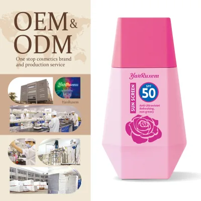 Customized Wholesale Oem Instant Whitening Moisturizing Sun Repair Cream Oil Control Light Non Greasy Sunscreen