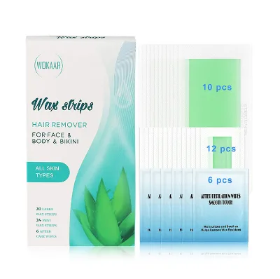 Free Sample Easy Ready to Use High Quality Depilatory Waxing Strips 100gsm