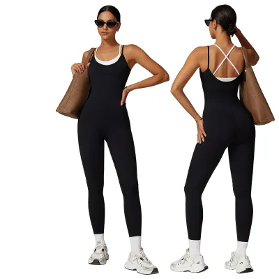 New Design Women's Fitness One Piece Women's Jumpsuits Playsuits Sexy Womens Clothing Comfortable Sports Jumpsuit
