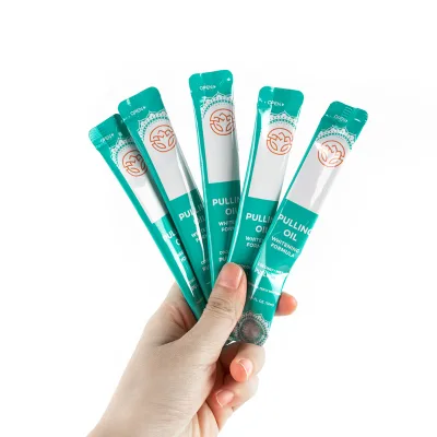 OEM Mouthwash Seed Oil Extract Pulling Mouthwash Health Oral Products Fresh Mint Flavor Coconut Moutwash Packet