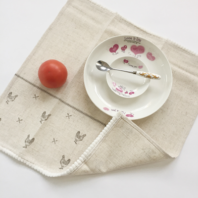 Custom Print Natural Linen Cotton Napkin