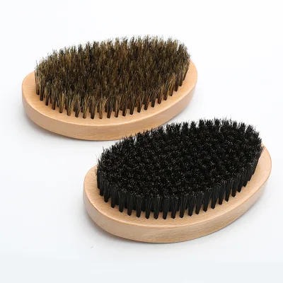 New Design Horse Hair Beard Brush with Nature Wooden From Factory