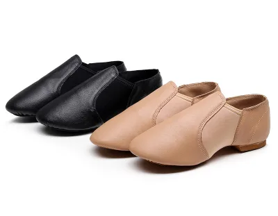 Brown Black Canvas Soft Ballet Jazz Dance Shoes Non Slip Gymnastics Shoes Black Color