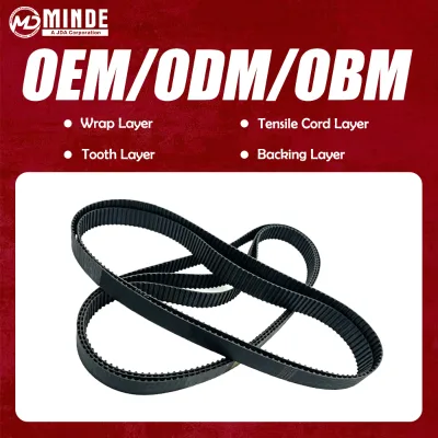 H XH XXH Heavy Duty Rubber Timing Belt Industrial Synchronous Drive Belt Neoprene for Automotive Agricultural Machinery