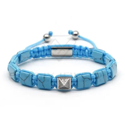 Goldix Jewelry Luxury Pyramid Beads Bracelet Unisex Handmade square Gemstone Beads Women Bracelet Christmas Jewelry Gift Idea