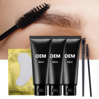Eyelash Eyebrow Tint Gel Wholesale Vegan Eye Brow Sculpting Gel Brow and Lash Tinting brow tint