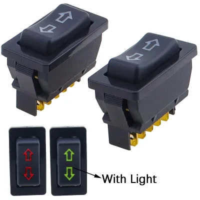 5Pin Power Window Switch DC 12V / 24V 20A Car Window Lifter Switch With Lamp for Car Button Switch Accessories