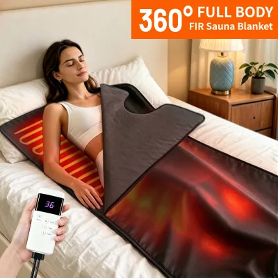 Pu Leather Sauna Blanket Sauna Bag with Velcro for Home Use OEM/ODM US/EU Plug