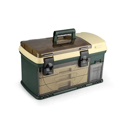 PP Plastic Fishing Tackle Box High Strength Lure Storage Case Waterproof Compartment Organizer Portable Fishing Gear Container