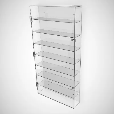 Locking Security Showcase Safe Box Countertop Display Case Customized Acrylic Mobile Phone Display Stand