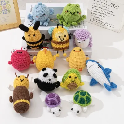 Hot Selling Cute Doll Series Handmade Finished Animals Ornaments Wholesale