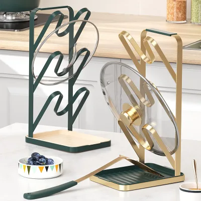 Kitchen Cutting Boards Storage Spoon Utensil Rest Stand Pot Lid Rack Organizer Holder Pan Cover Pot Lid Rack Dish Drying Racks