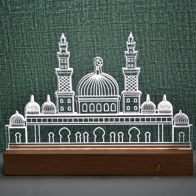 Hot Sale Islamic Galaxy Moon Lamp Quran Player RGB Colorful Lights Speaker Remote Touch Control Gift Set for White Muslim Prayer