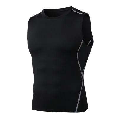 New Quick Dry Men's Sport Wear Fitness Sleeveless T-shirts