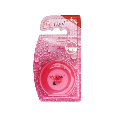 Biodegradable Dental Floss 50 Meters Waxed Mint Flavor Made From Bamboo for Eco-Friendly Cleaning