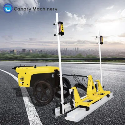 Laser Controlled Screeding Machine 4000Mm Width Concrete Laser Leveling Machine One Yaer Warranty