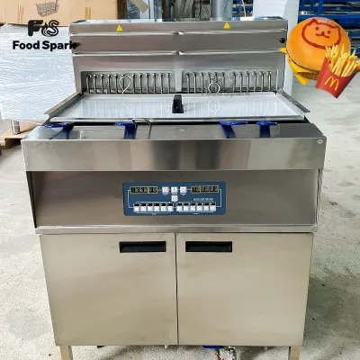 Wholesale 28+28 L with Oil Filtration System Electric Deep Fryer Double Tank Electric Commercial Fryer for Fast Food Restaurant