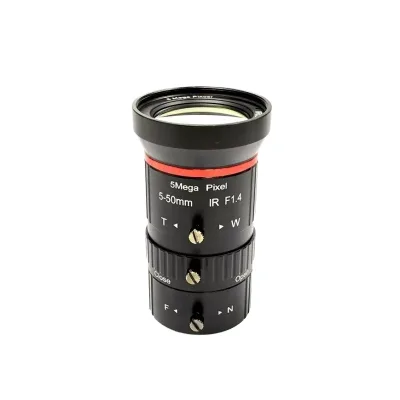 5MP Varifocal Lens 5-50mm CS Mount Manual Iris F1.4 for Industry CCTV IP Camera