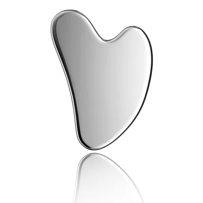 Stainless Steel Gua Sha Metal Guasha Facial Scraping Massage Tool with Bag Packed
