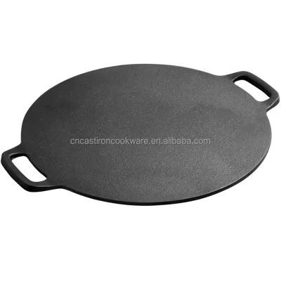 Round Cast Iron Roasting Pan for Baking Cookies Cast Iron Pancake