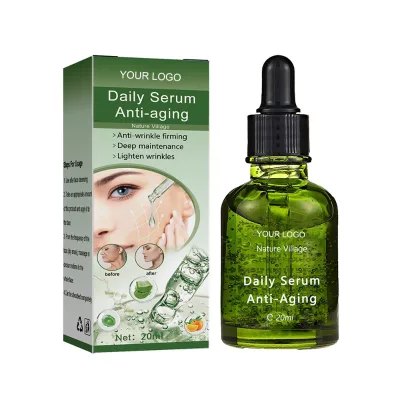 Daily Serum Anti Aging Anti Wrinkle Firming Skin Deep Maintenance Lighten Wrinkles Private Label Nature Anti Aging Serum