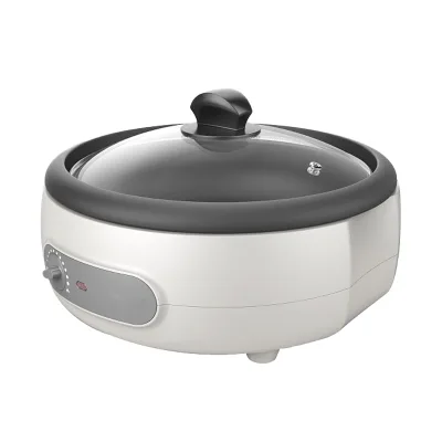 New Hot Selling Plastic Shell Multi Function Electric Commercial Non-stick Coating Inner Hot Pot