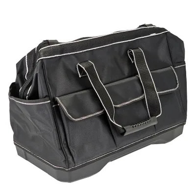OEM Rugged Auto Cleaning Tool Bag Wide Open Car Detailing Storage Bag with Molded Base