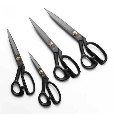 High Quality Carbon Steel Sewing Scissors Professional Sewing Tools Fabric Cutting Leather Scissors