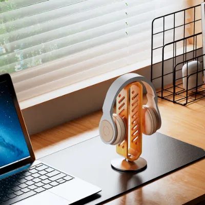 Factory Direct Sales Gaming Headset Stand Bamboo Headphone Stand Desk Home Decor Headphone Holder