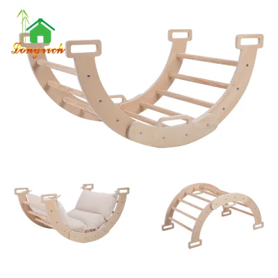Multi-Functional Montessori Wooden Climbing Toys Lovevery Baby Gym with Geometric Shapes for Playroom&Learning