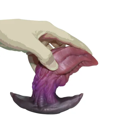 Hot Wholesale Adult Fun Toys Huge Mouth Dildo Boat Anchor Design Comfortable Men/Women's Back Court Masturbator and Anal Plug