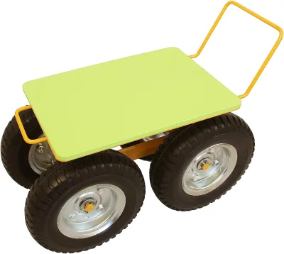 Japanese Style Rolling Garden Stool 360 Degree Swivel Seat Cart for Yard Planting Weeding Tool