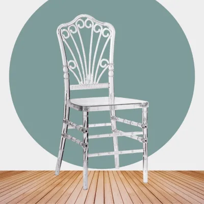 China Factory Modern Hotel Bulk Plastic Resin Chivalry Chiavari Transparent Clear Waterproof Stackable Outdoor Wedding Dining