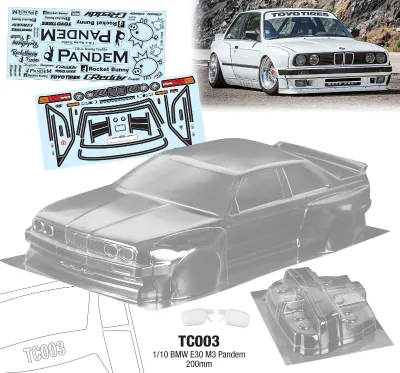 Plastic PC RC Car Parts Clear Body Carshell for 1/10 On-road Car
