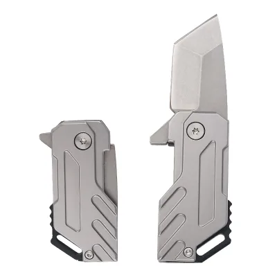 Lightweight Tactical Keychain Pocket Knife Small Folding Outdoor Utility Knife DIY OEM