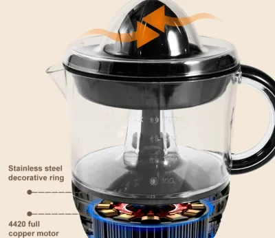 Portable 350ml Multifunctional Manual Juicer Stainless Steel Self-Cleaning Household USB Juice Extractor Orange Lemon Squeezing